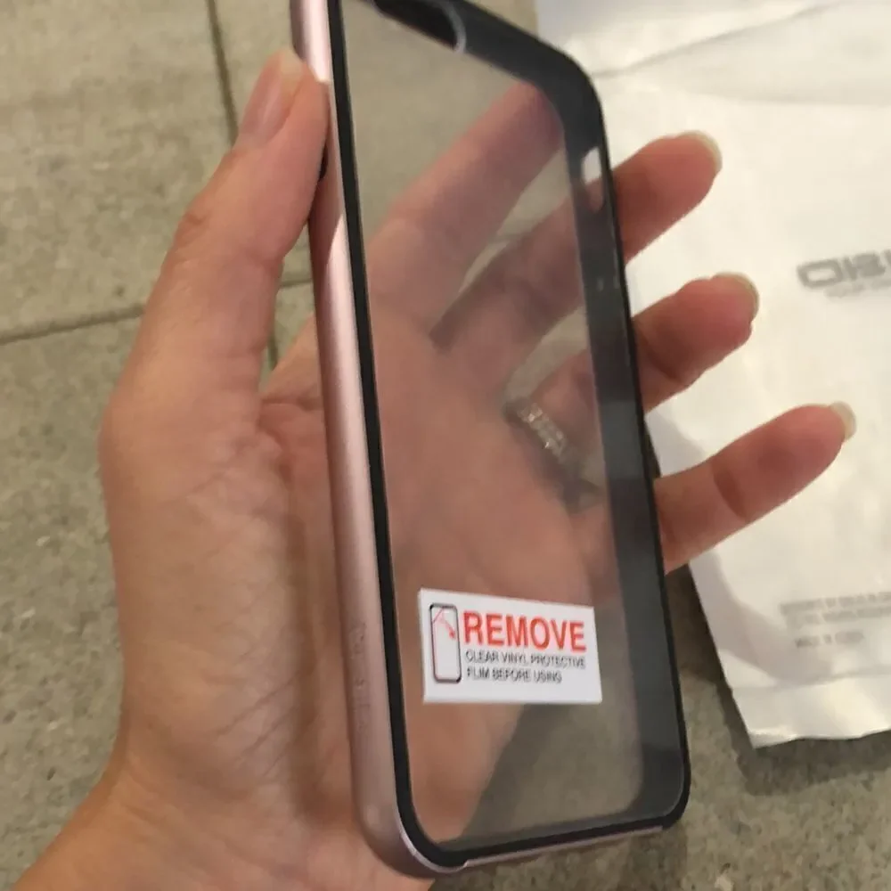 NEW Rose gold iPhone 6/6s Phone case clear with rose gold bumper.